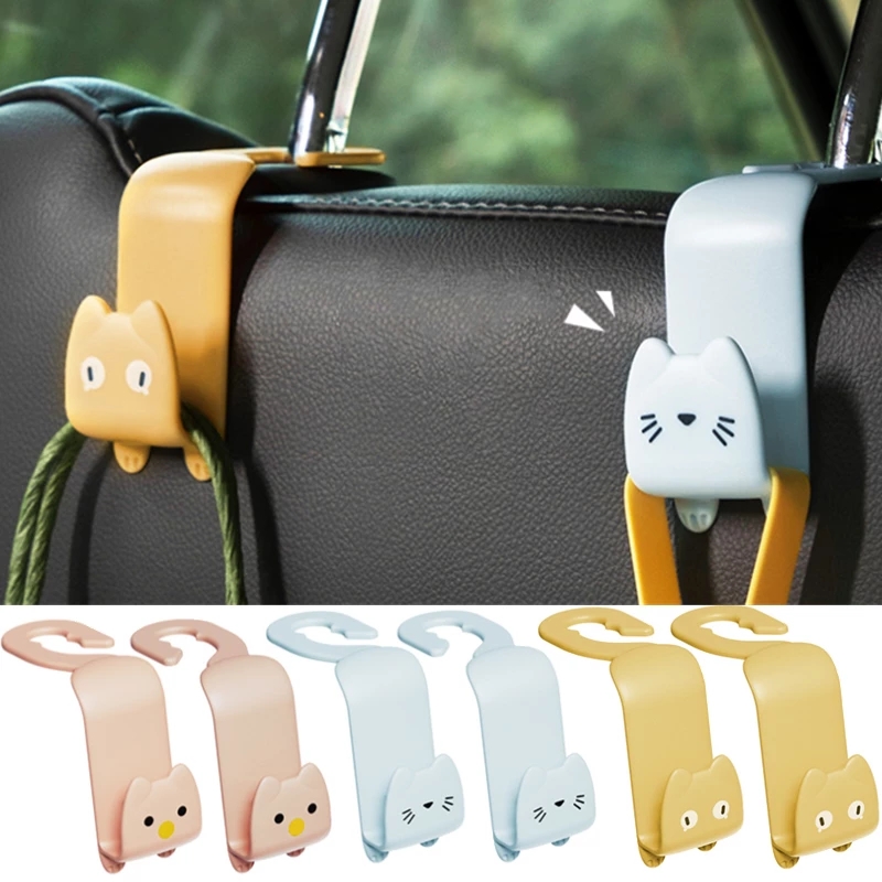 2pcs Car Seat Hooks Hang Purses Bags Coats & More