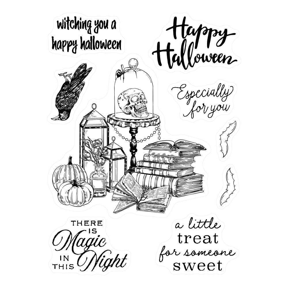 Halloween Frightfully Cute Stamp And Cutting Dies Set For - Temu