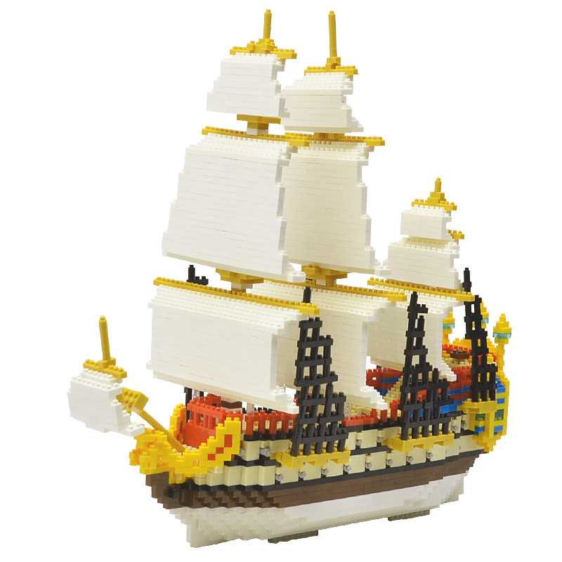 3000pcs HYG Toys Sailing Boat Building Block Set - Shop on Our Store