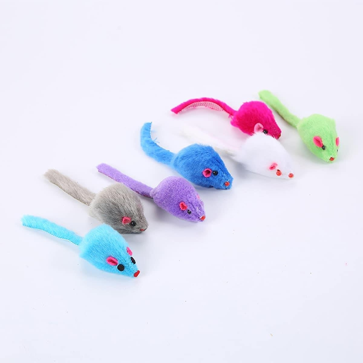 

5pcs Color Plush Mouse, Cat Toy Mice