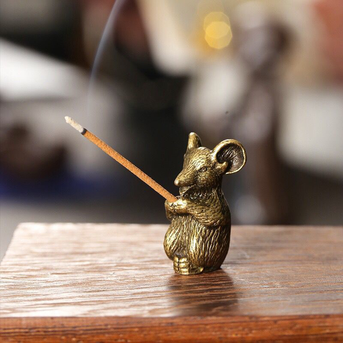 Fun Bronze Rat Shaped Incense Holder Home & Kitchen Temu