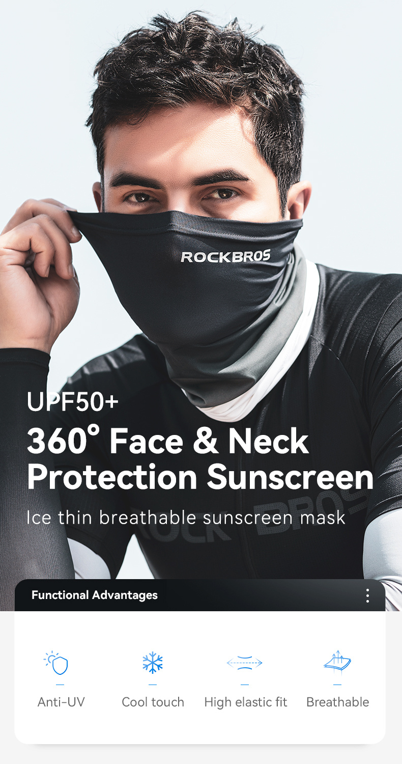 Protect Skin 360° Face Neck Sun Mask Rockbros! - Temu Australia