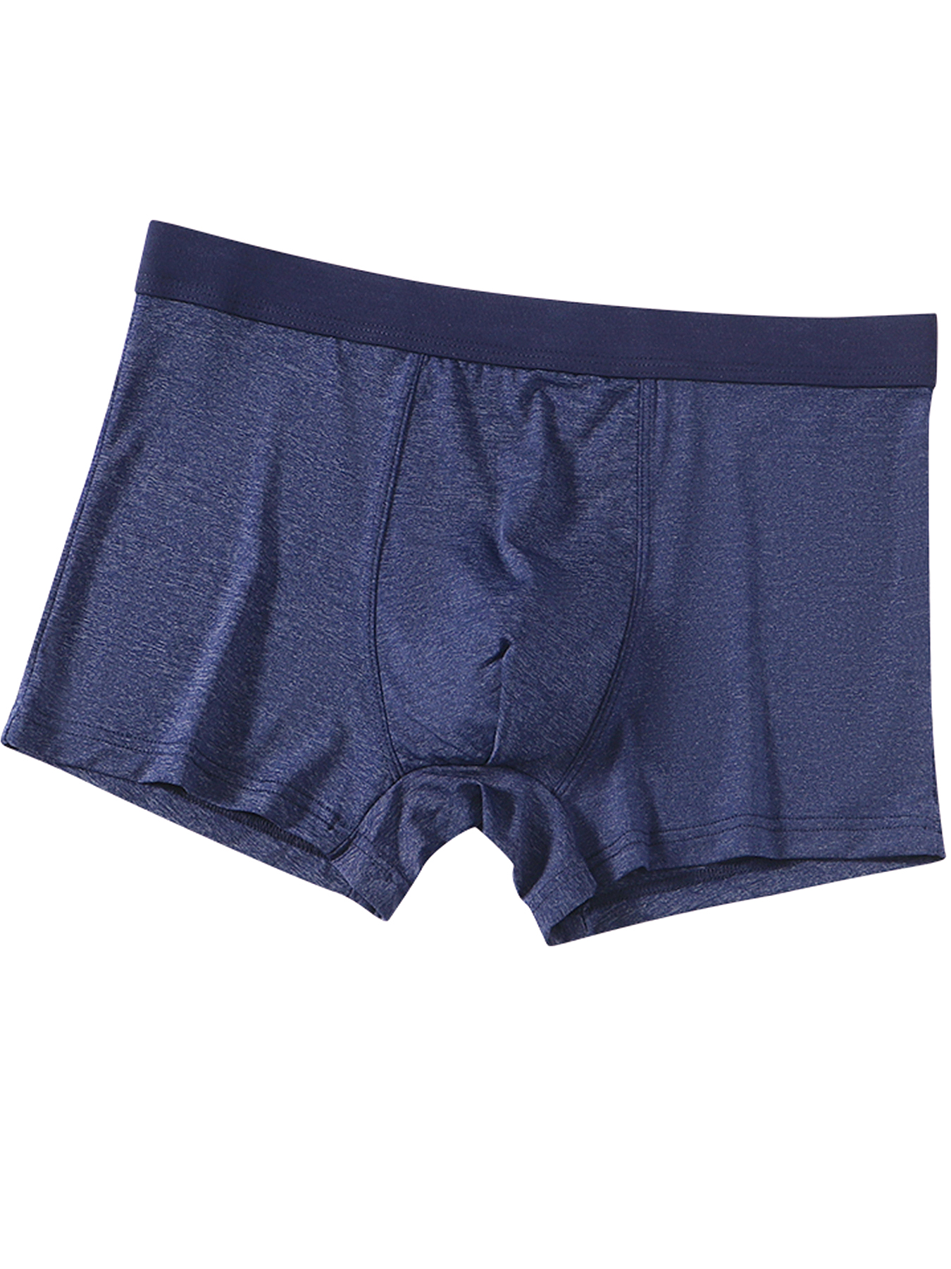 Men's Solid Color Boxer Brief Ice Silk Underwear - Temu