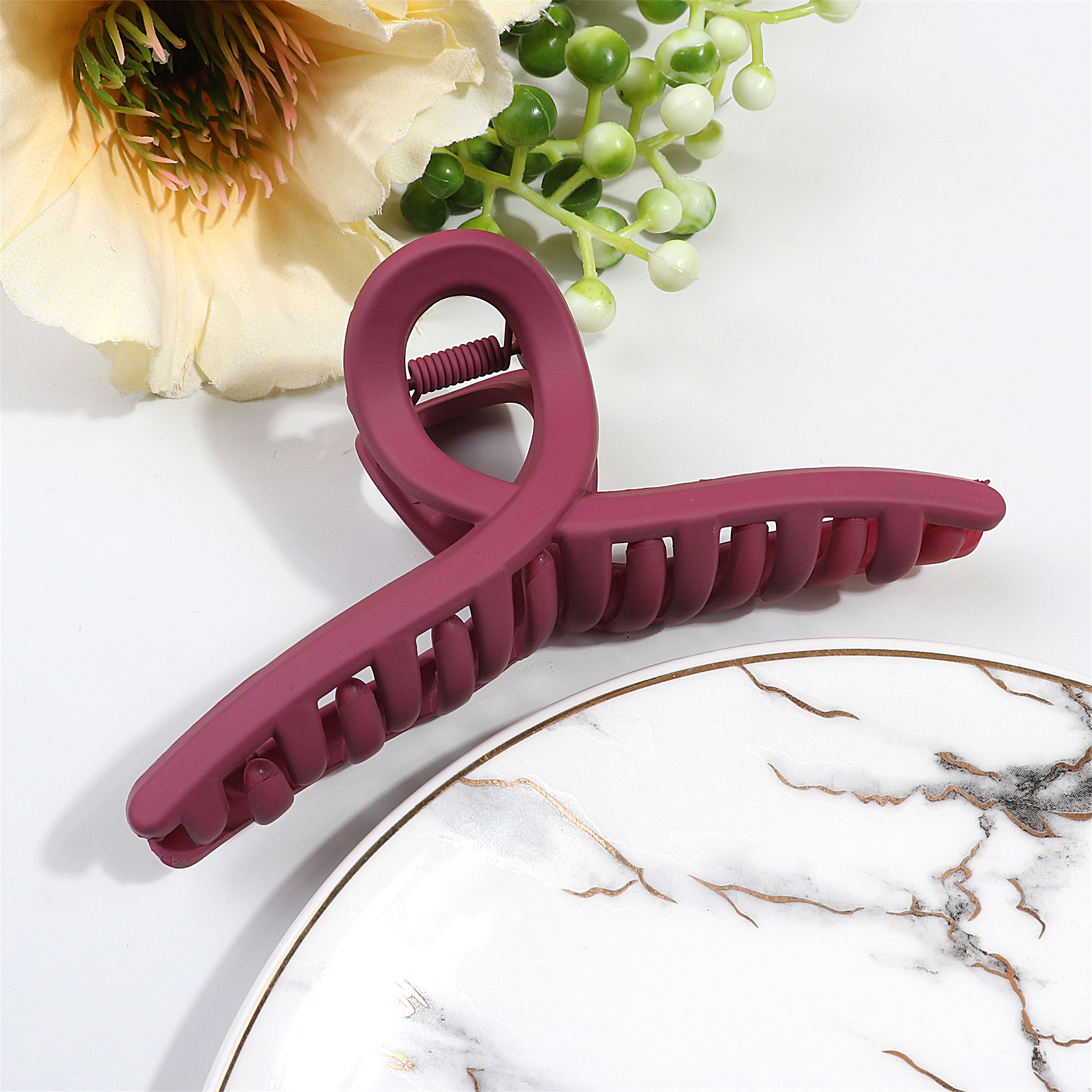 Aesthetic Minimalist Hair Claw Clips Women One line Matte Temu Australia