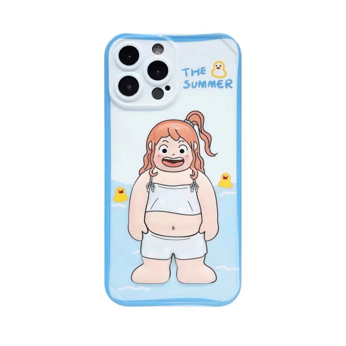 3d Swimming Girl Cartoon Case Boys Girls Iphone - Temu