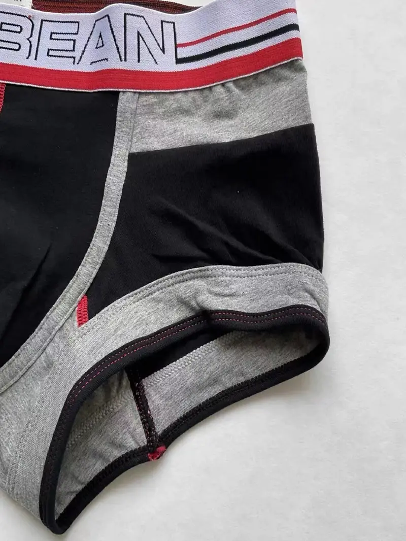 1pc Men's Colorblock Boxer Briefs Underwear