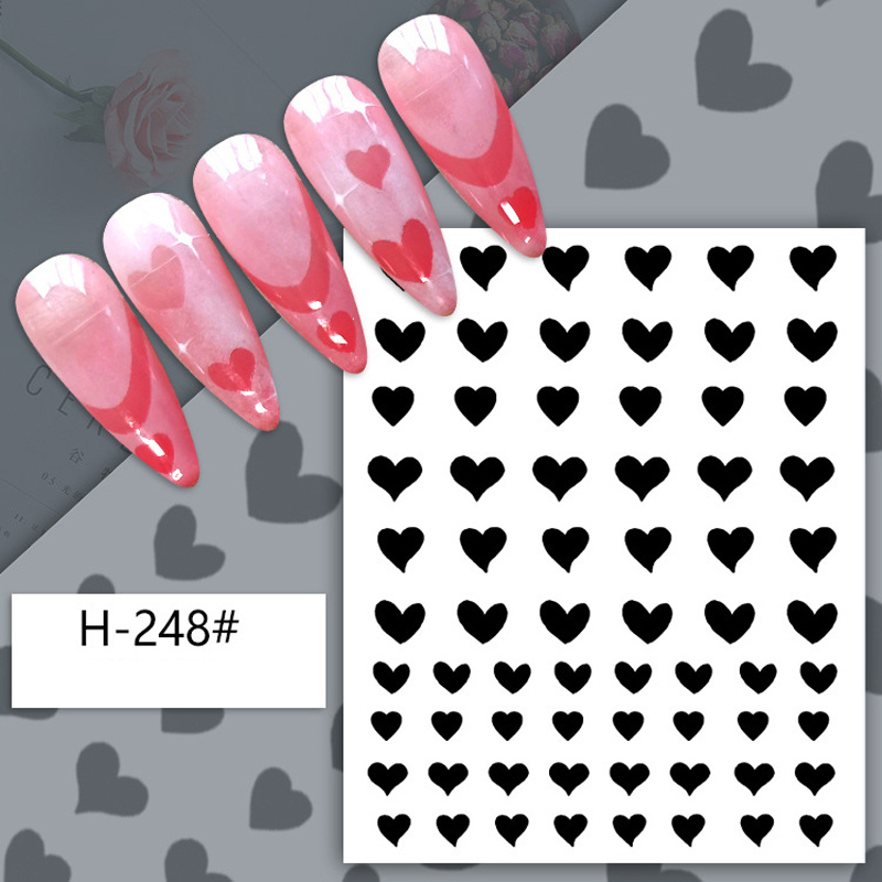 1sheet Airbrush Nail Art Stencils Sticker Fun Prints (love Heart Bear  Butterfly)nail Decals Template Airbrush For Nail Slider *& - Nail Templates  - AliExpress