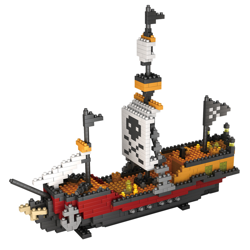 HYG Toys Pirate Ship Mini Building Block Set 780pcs hotsell Building,shi