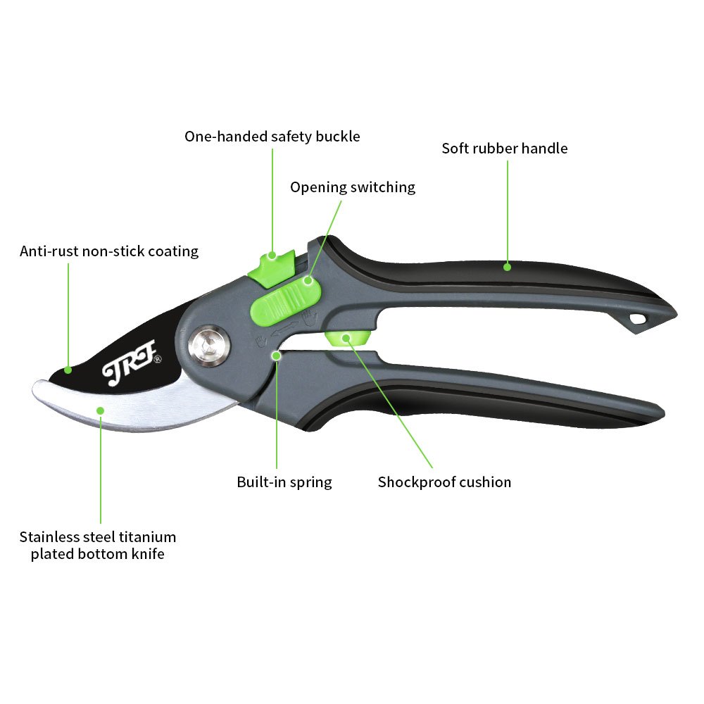 Professional Pruning Shears, Gardening Scissors, Hand Pruners, Garden  Clippers, Heavy Duty Tree Trimmers, Adjustable Shear Range, Safety Lock -  Temu