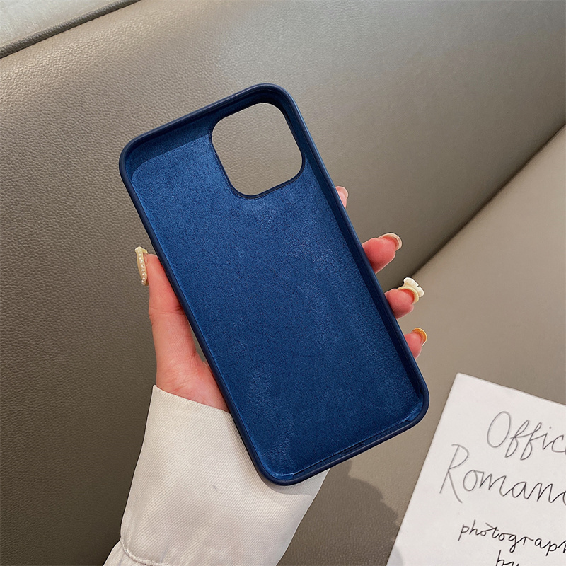 Funda silicona sólida iPhone 14 Pro Max (azul marino) 