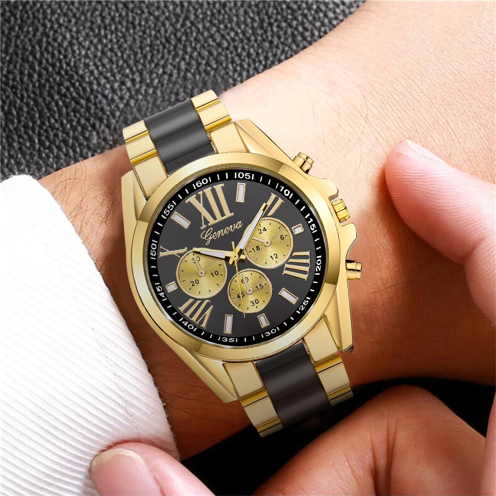 Reloj Pulsera Minimalista Hombres Cron grafo Estilo Cuarzo Reloj