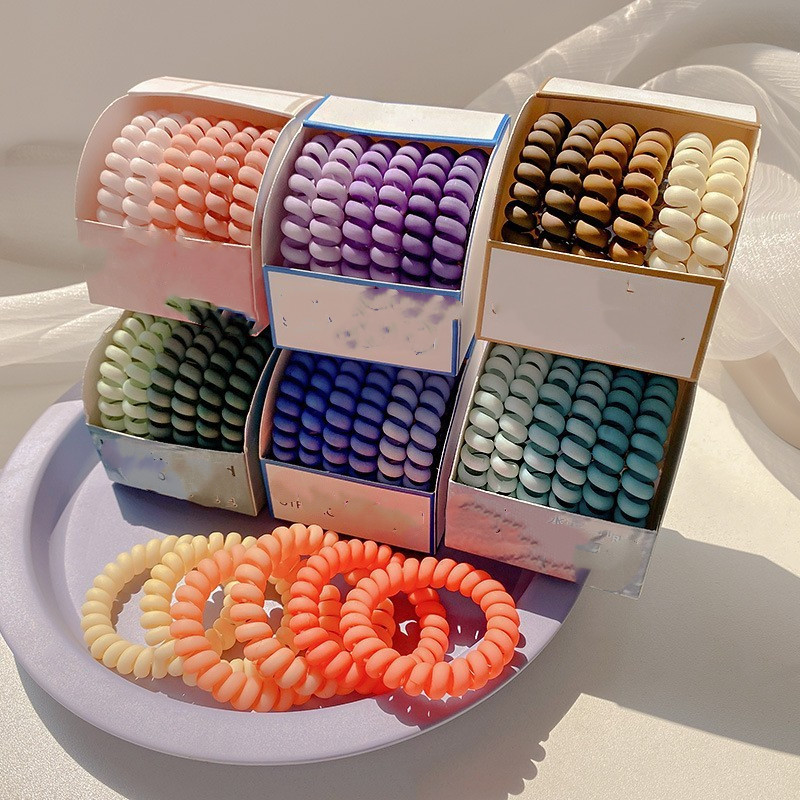 Pastel Spiral Hair Ties