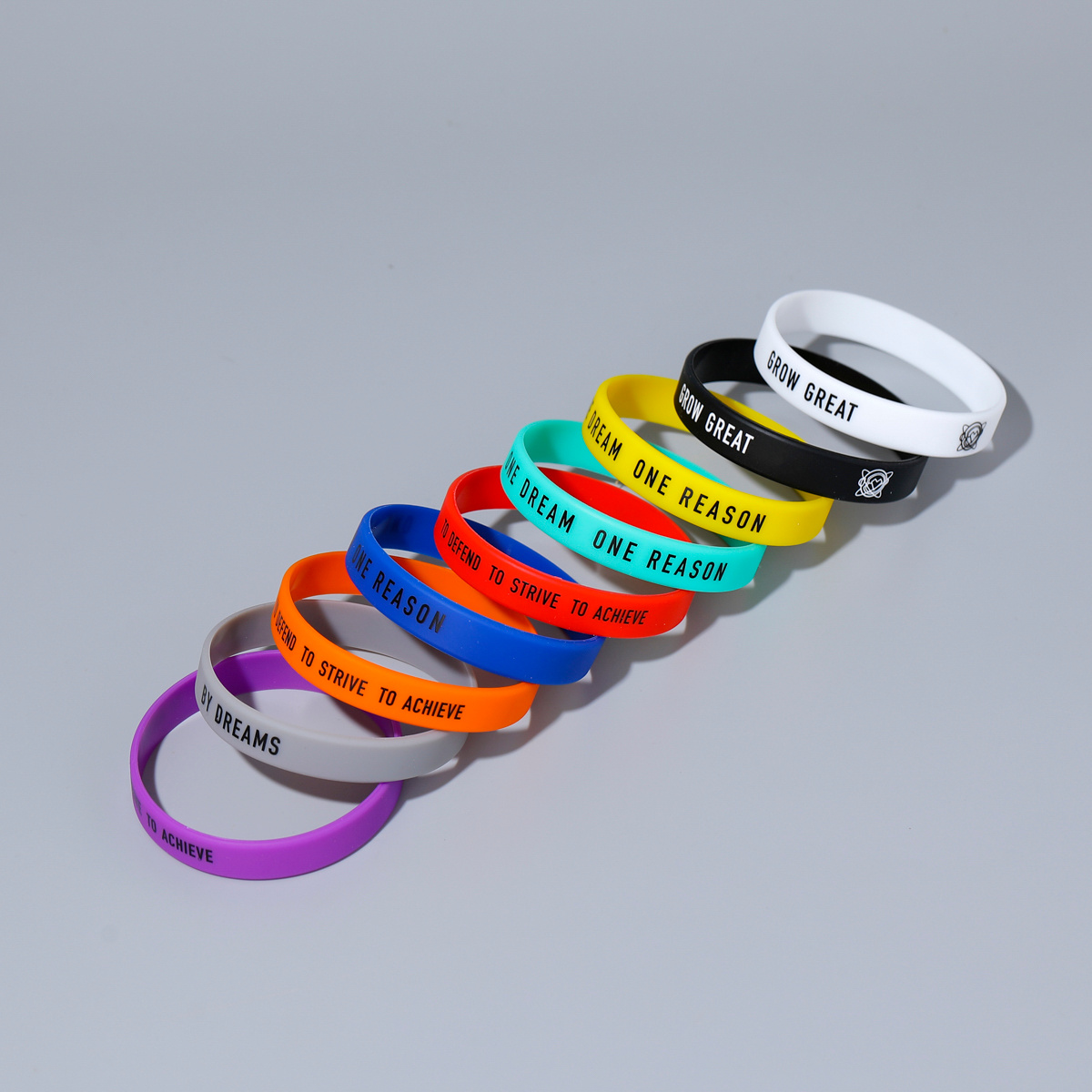 9pcs Inspirational Silicone Bracelet Set for Men