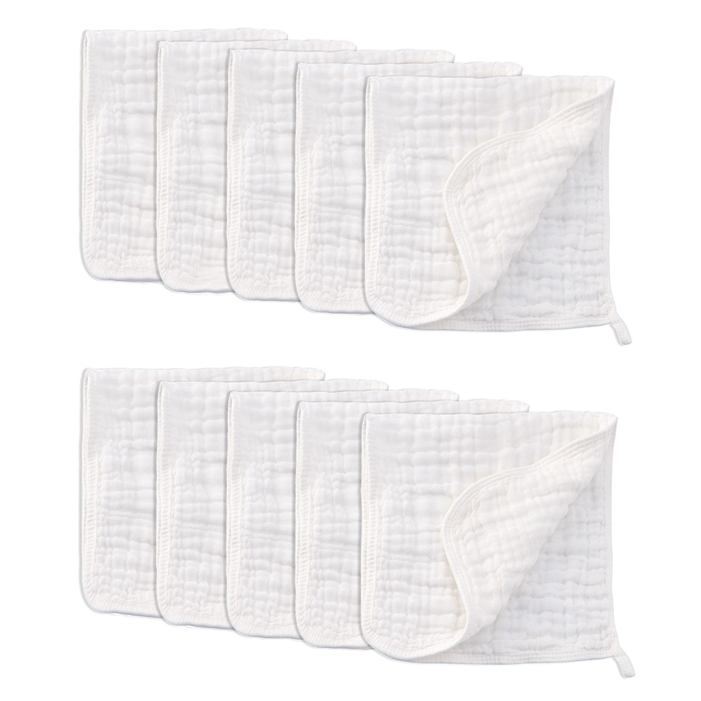 6 layer Soft Absorbent Muslin Burp Cloths Cotton Hand - Temu