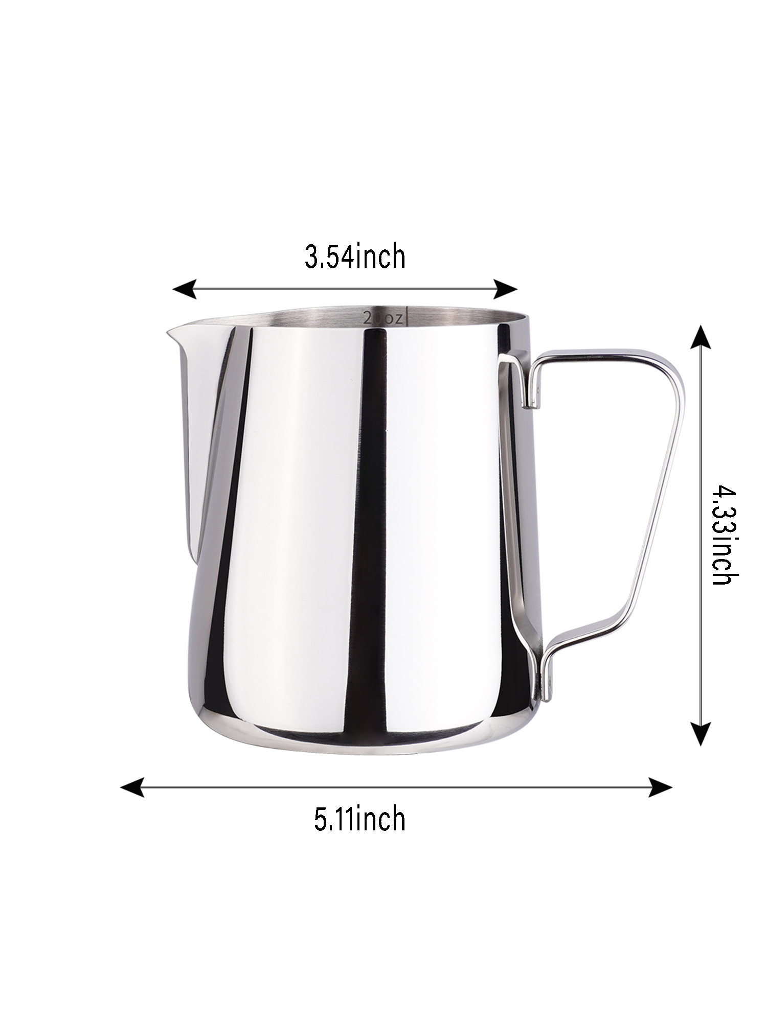 1pc hand pour coffee pot long spout with hanging ears stainless steel household coffee utensils 304 stainless steel pull flower cup for coffee details 3