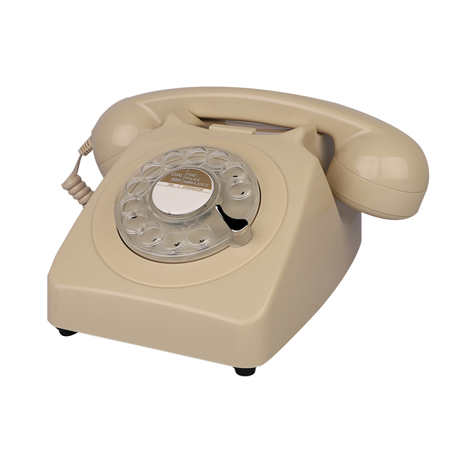 ASHATA Téléphone Filaire dans Un Design rétro, téléphone Fixe  Vintage/téléphone Design rétro/téléphone Fixe Filaire/Vieux téléphone  Cadranr Rotatif