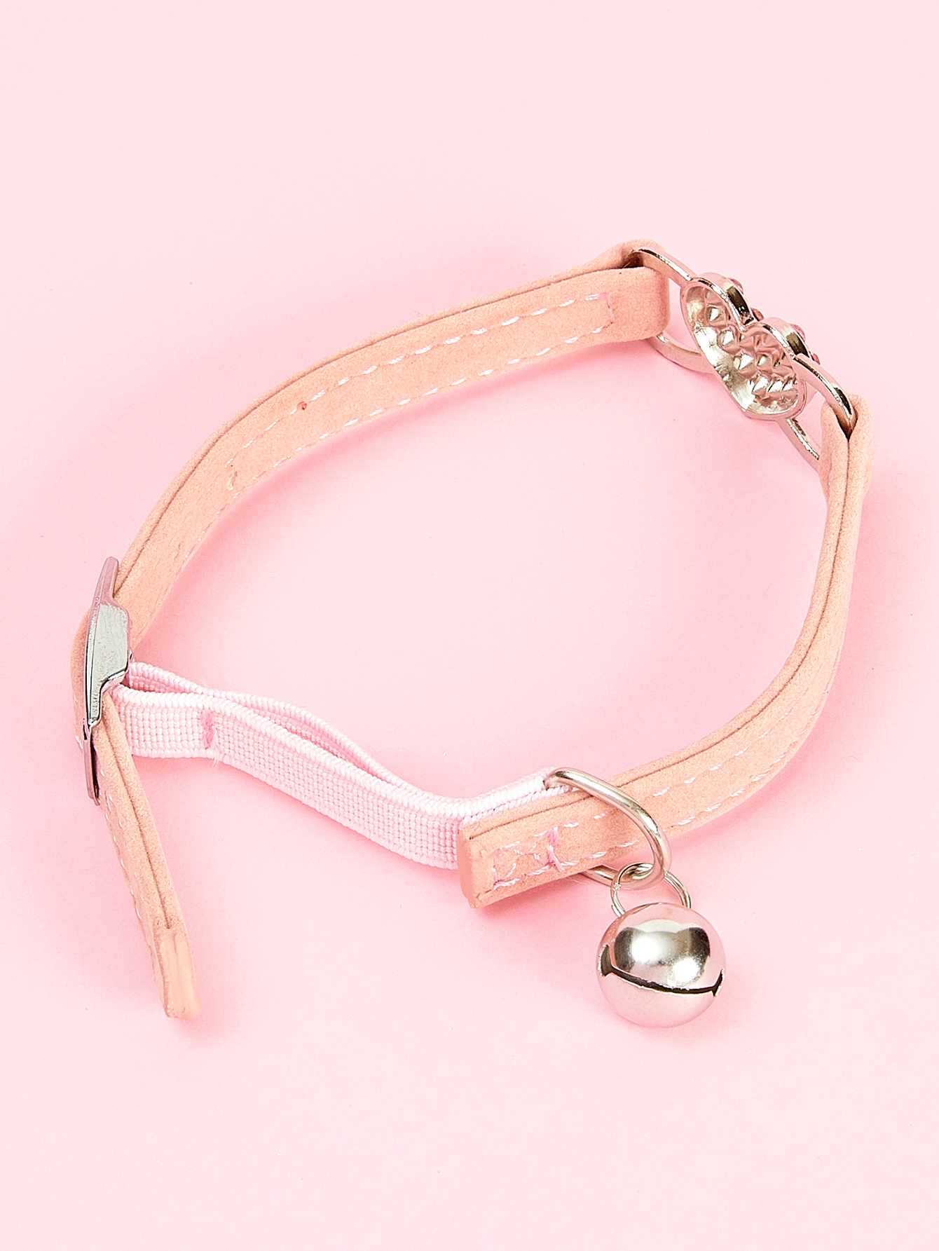 Adorable Pet Collar Dogs Cats Rhinestone Heart Bell Stylish - Temu