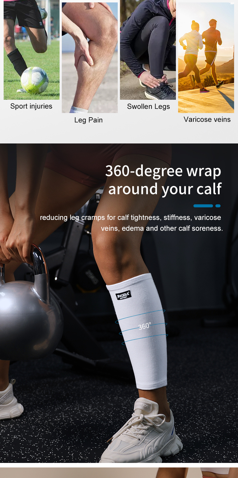 Jingba Universal Calf Sleeves Fitness Running Soccer - Temu Australia