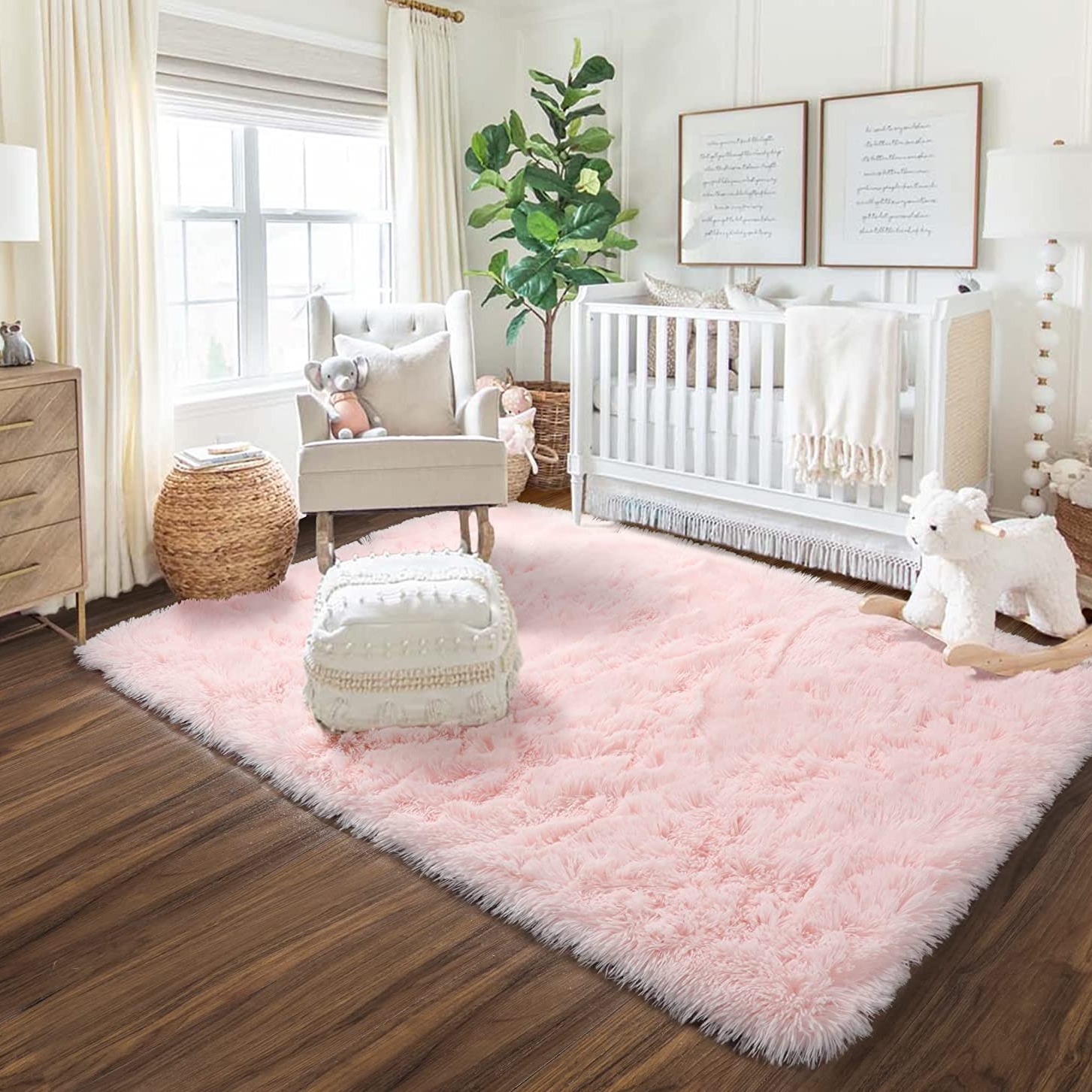 Decoración de la habitación 3x5 pies alfombra rosa alfombras para el  dormitorio alfombra esponjosa alfombra de