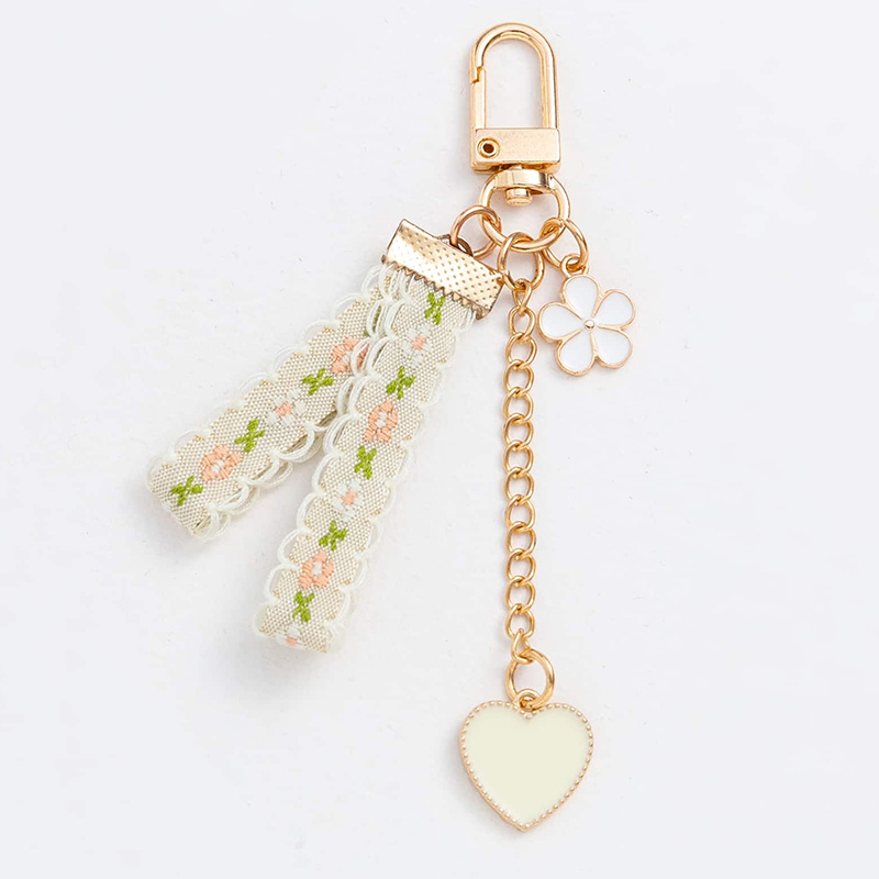 Streamer Flower Heart Keychain | Free Shipping For New Users | Temu Germany