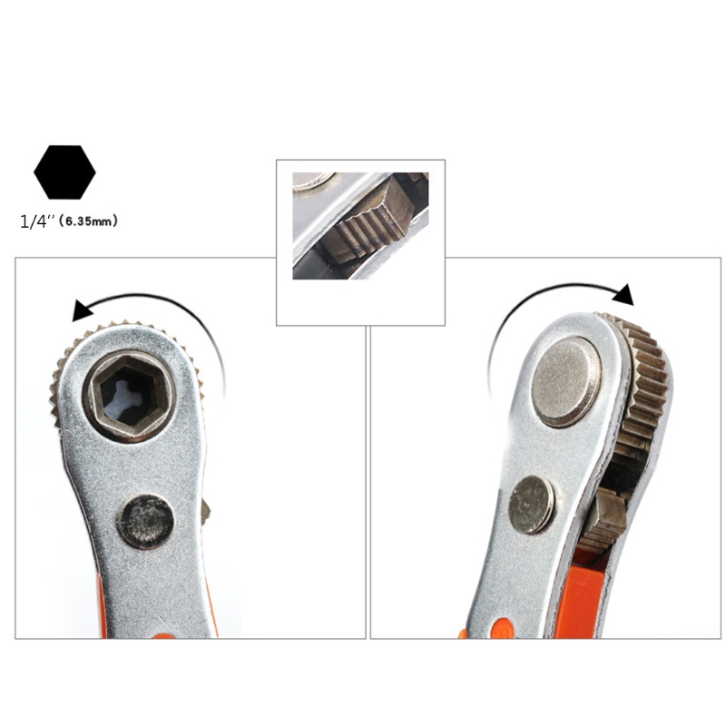 Mini Ratchet Wrench Hexagon Torx Bidirectional Temu Canada