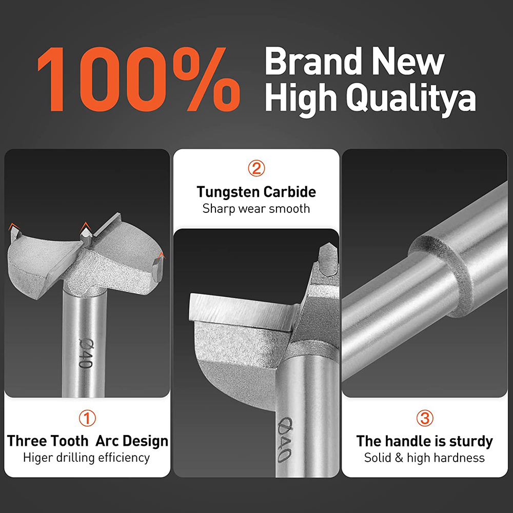 Goxawee 5pcs Forstner Drill Bit Set 15 20 25 30 35mm Temu