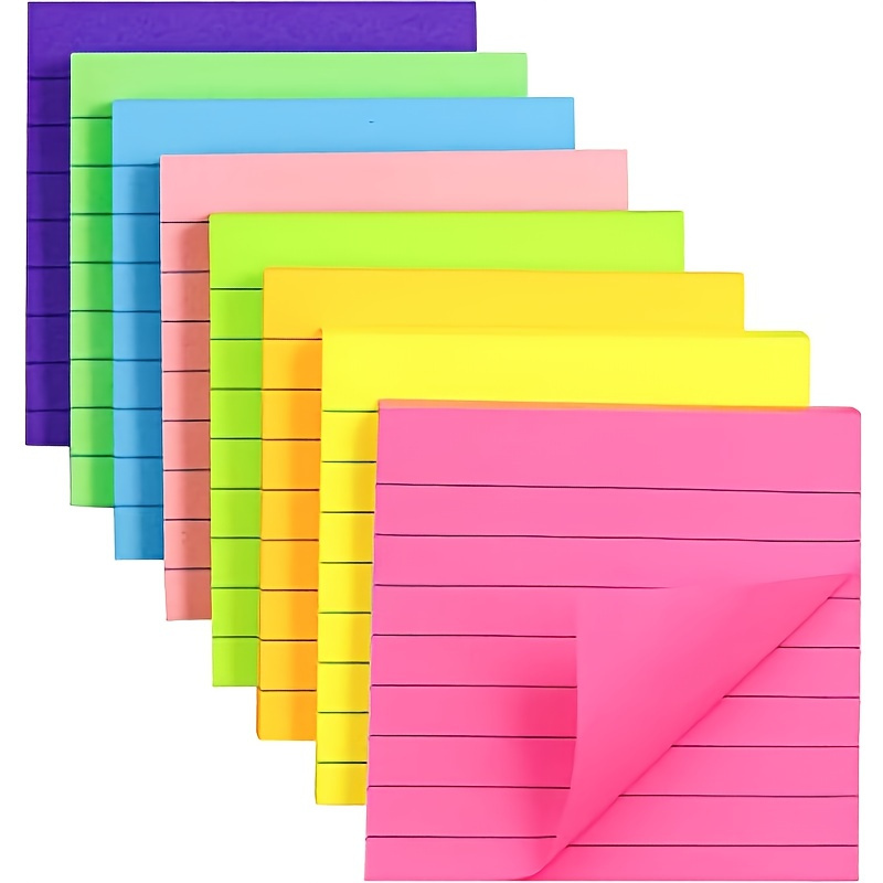 

2pcs Assorted Varieties Lined Transparent Pet Sticky Notes