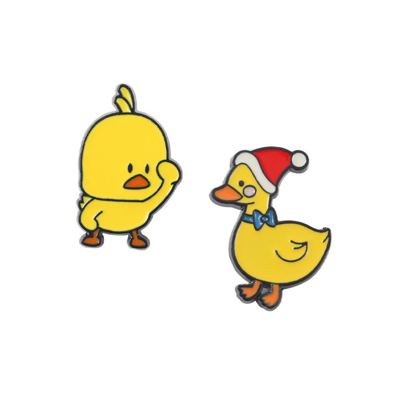 New Alloy Animal Ornaments Creative Cartoon Cute Duck Shape Baking Paint  Pin Anime Funny Pin | Check Out Today's Deals Now | Temu Canada