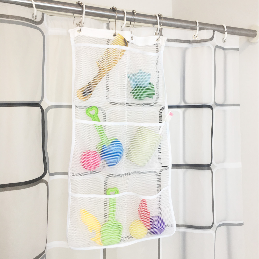 Shower Curtain With Pockets