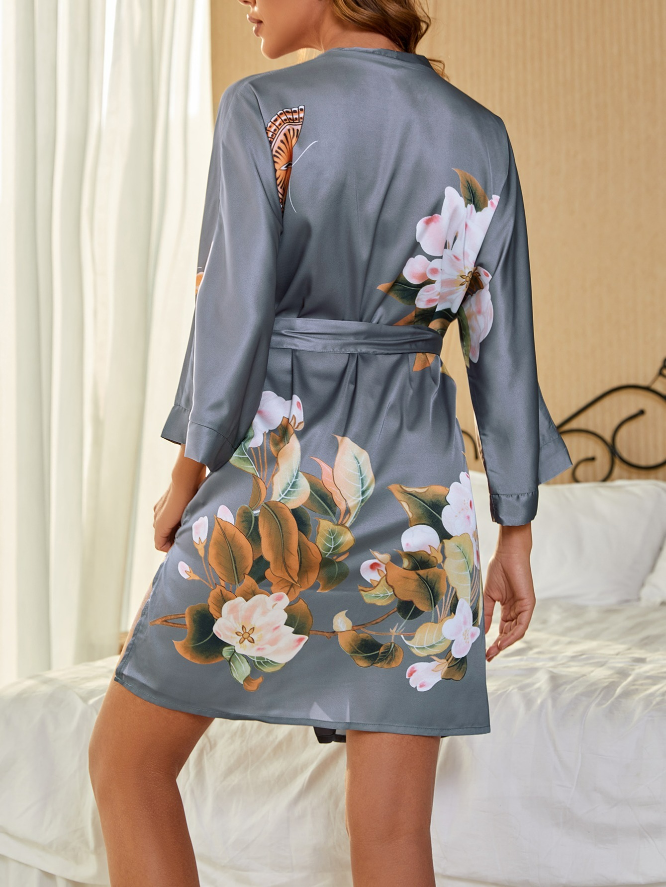 Bata Kimono Pijama Transfronterizo Mujer Ropa Dormir Mujer - Temu
