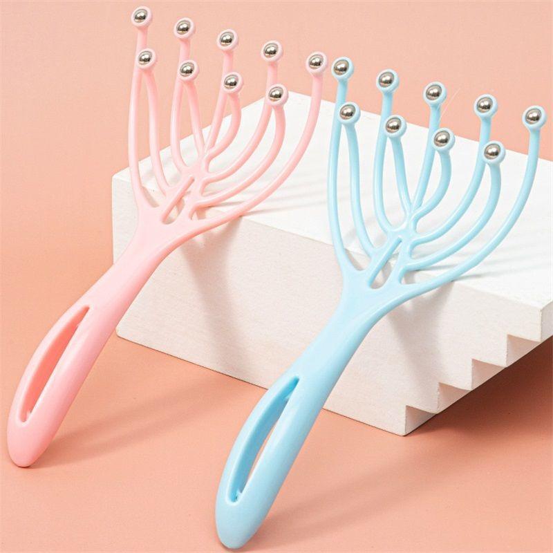 Head Scalp Massager Comb Neck Massage Roller Claws Tool for Hair