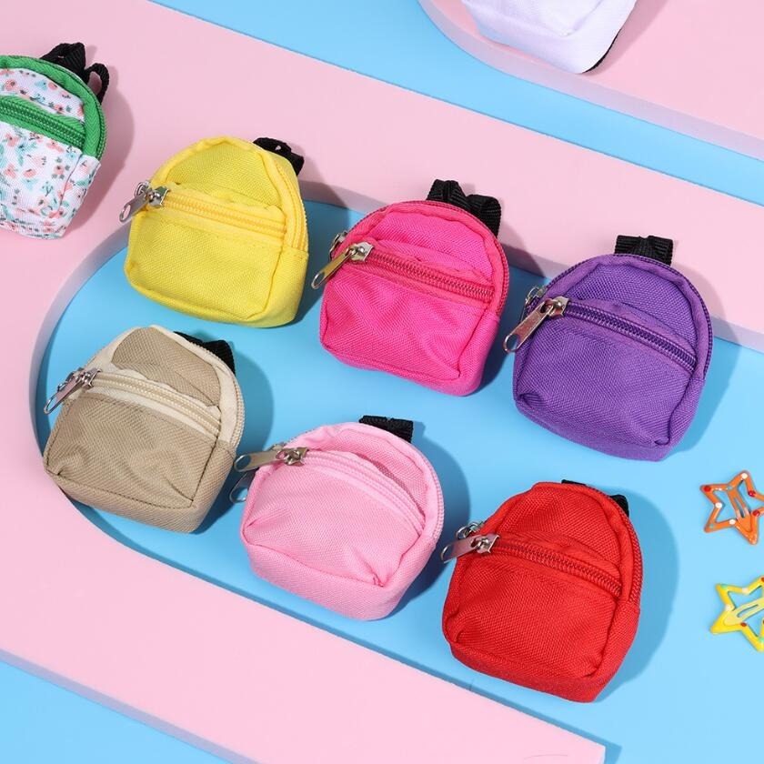 Mini Backpack Miniature Doll Bag Toys For 1/6 BJD Doll Schoolbag Dollhouse  Decor Rucksack Dolls Accessories Kids Gifts Wholesale - Realistic Reborn  Dolls for Sale