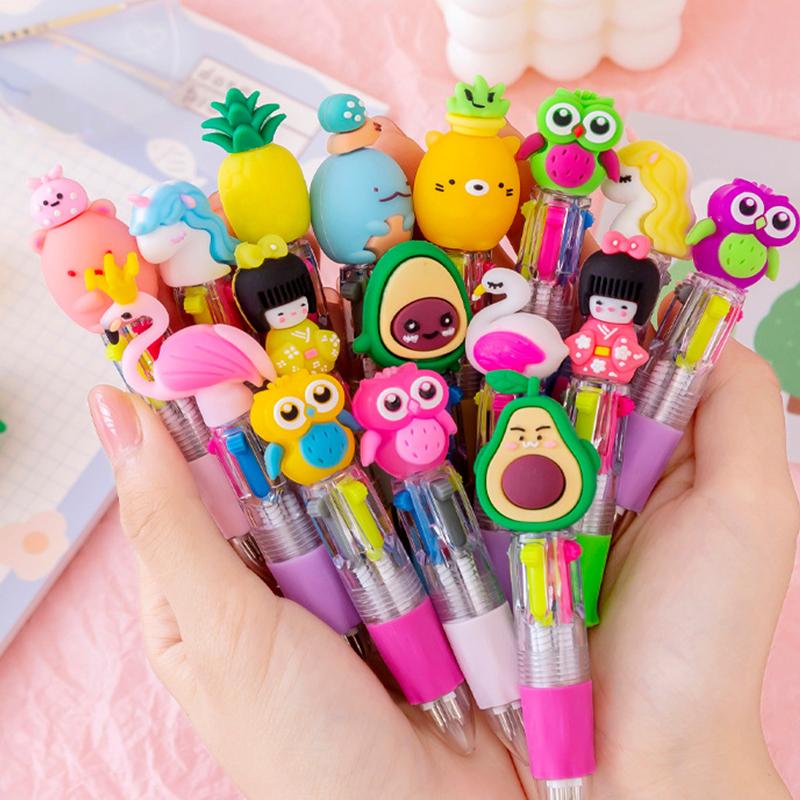 

Cute Cartoon 4 Colors Mini Color Ballpoint Pen(shipping With Random Color)