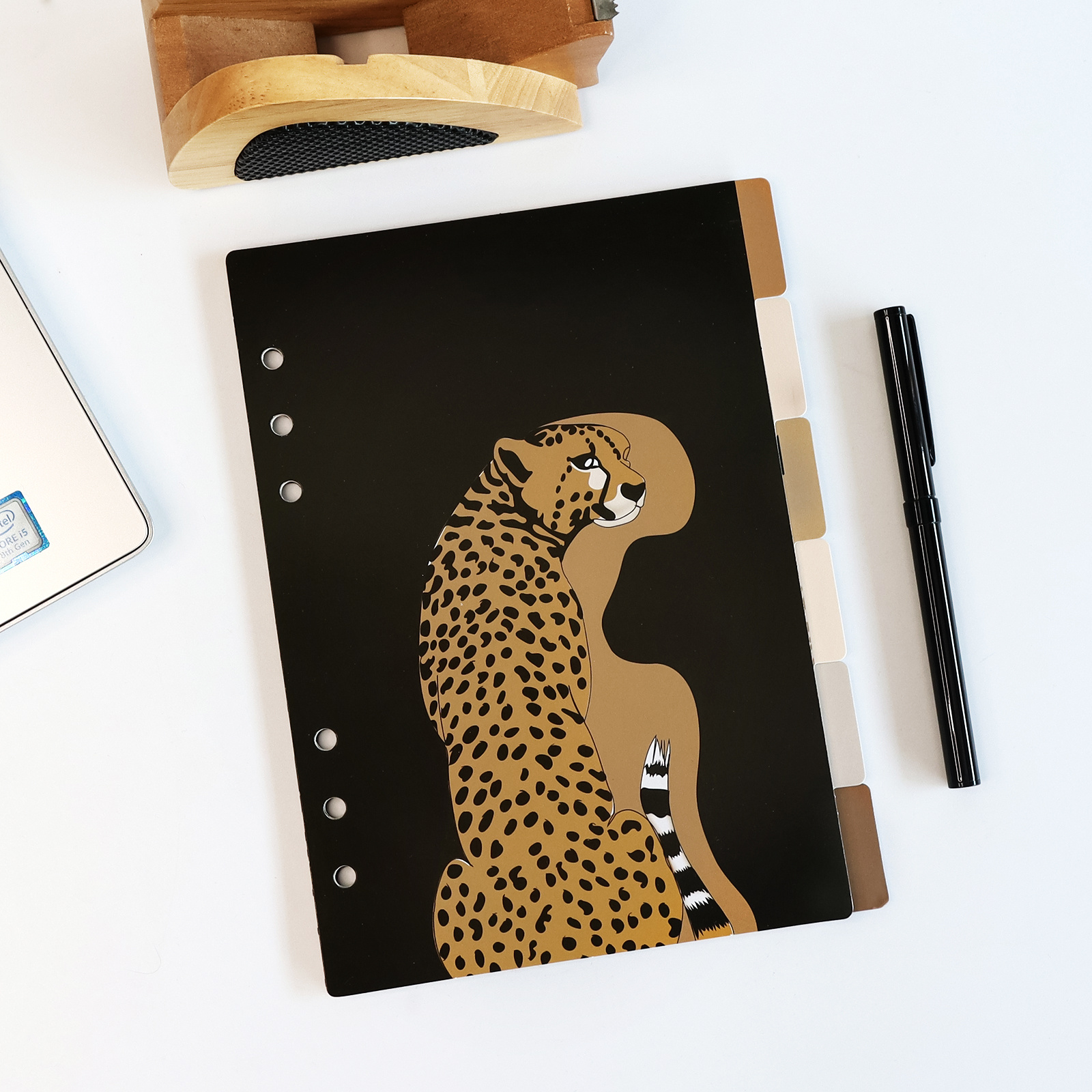 6pcs A5 Leopard Print Divider Office Products Temu
