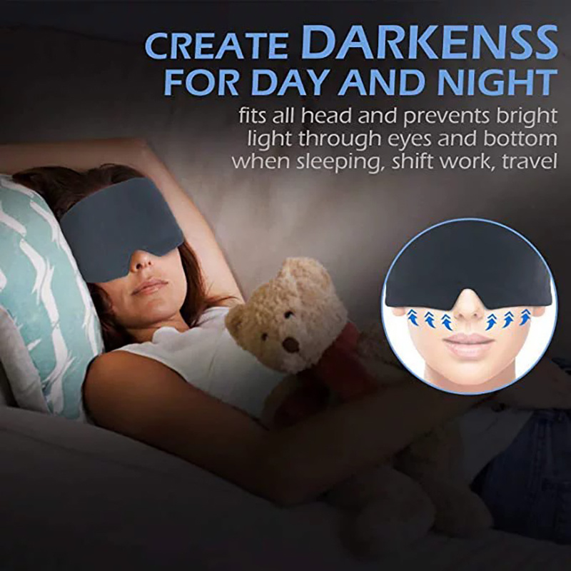 Large Soft Sleep Mask Comfortable Blindfold Block Light Eye - Temu