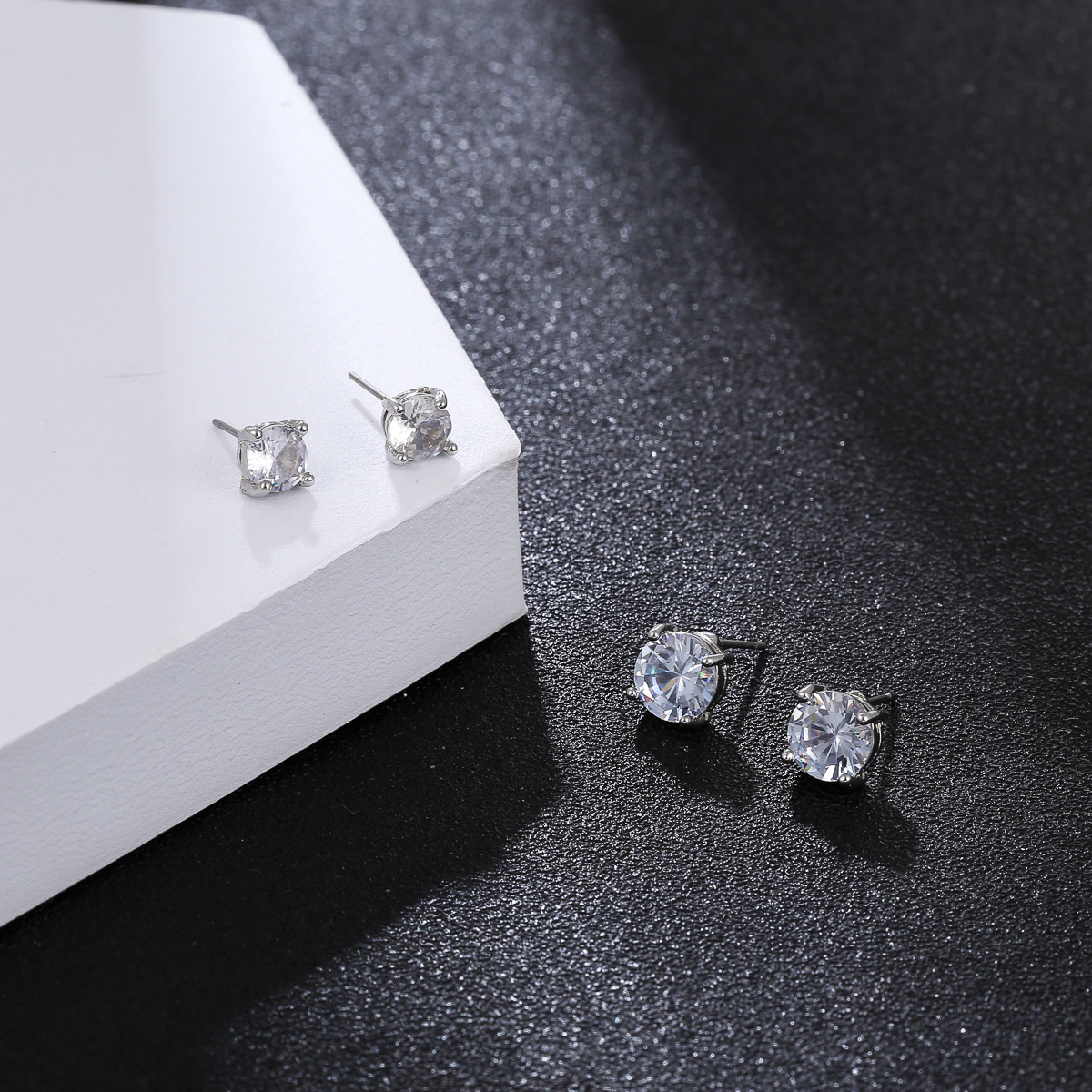 Hip Hop Men's Iced Zircon Stud Earrings Fashion Men's - Temu New Zealand