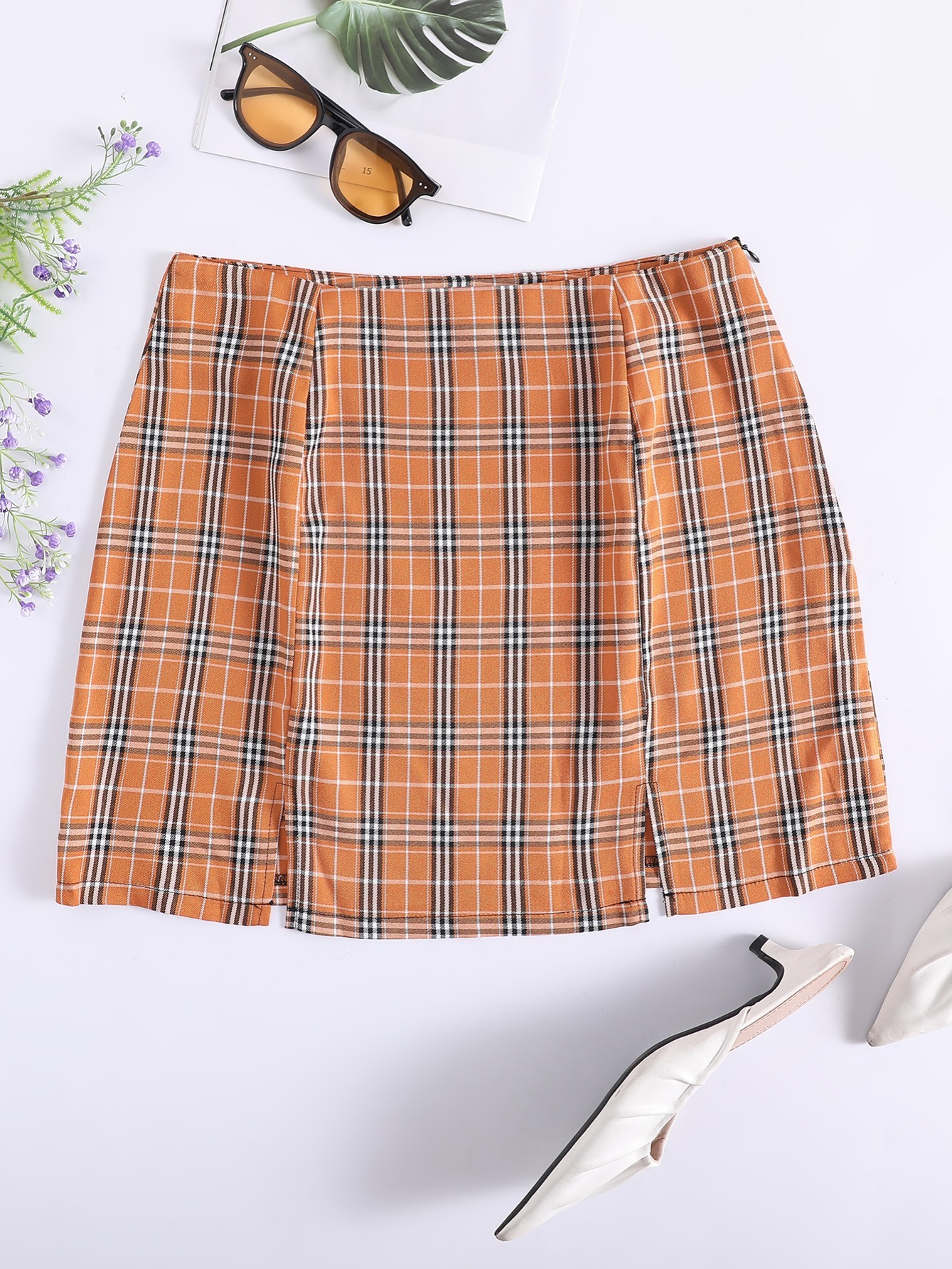 Womens Plaid Skirt