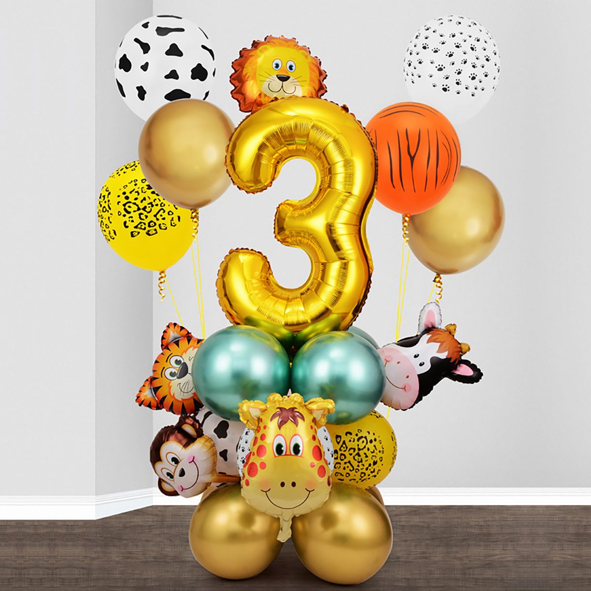 1set Animal And Number Shape Balloons Party Decoration | Today's Best Daily  Deals | Temu