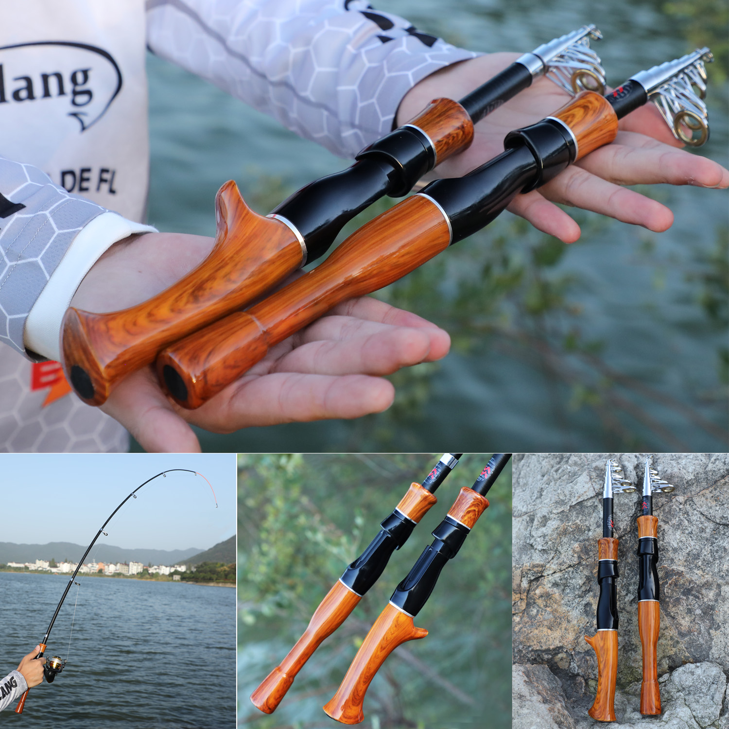 Sougayilang Telescopic Fishing Rod Lightweight Portable - Temu