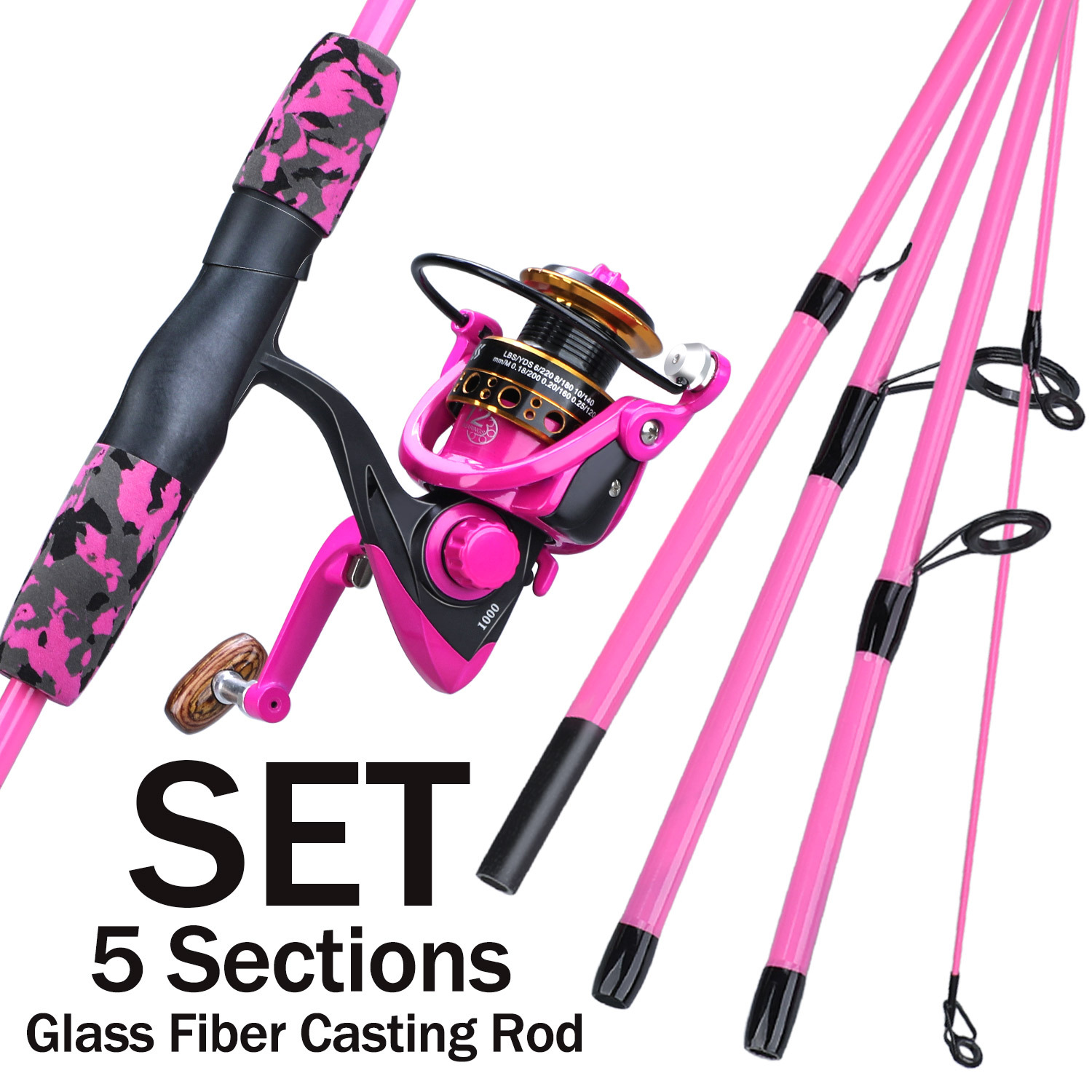 Sougayilang Travel Fishing Rod Set - Lightweight Portable Fishing Combo for  Anglers on the Go