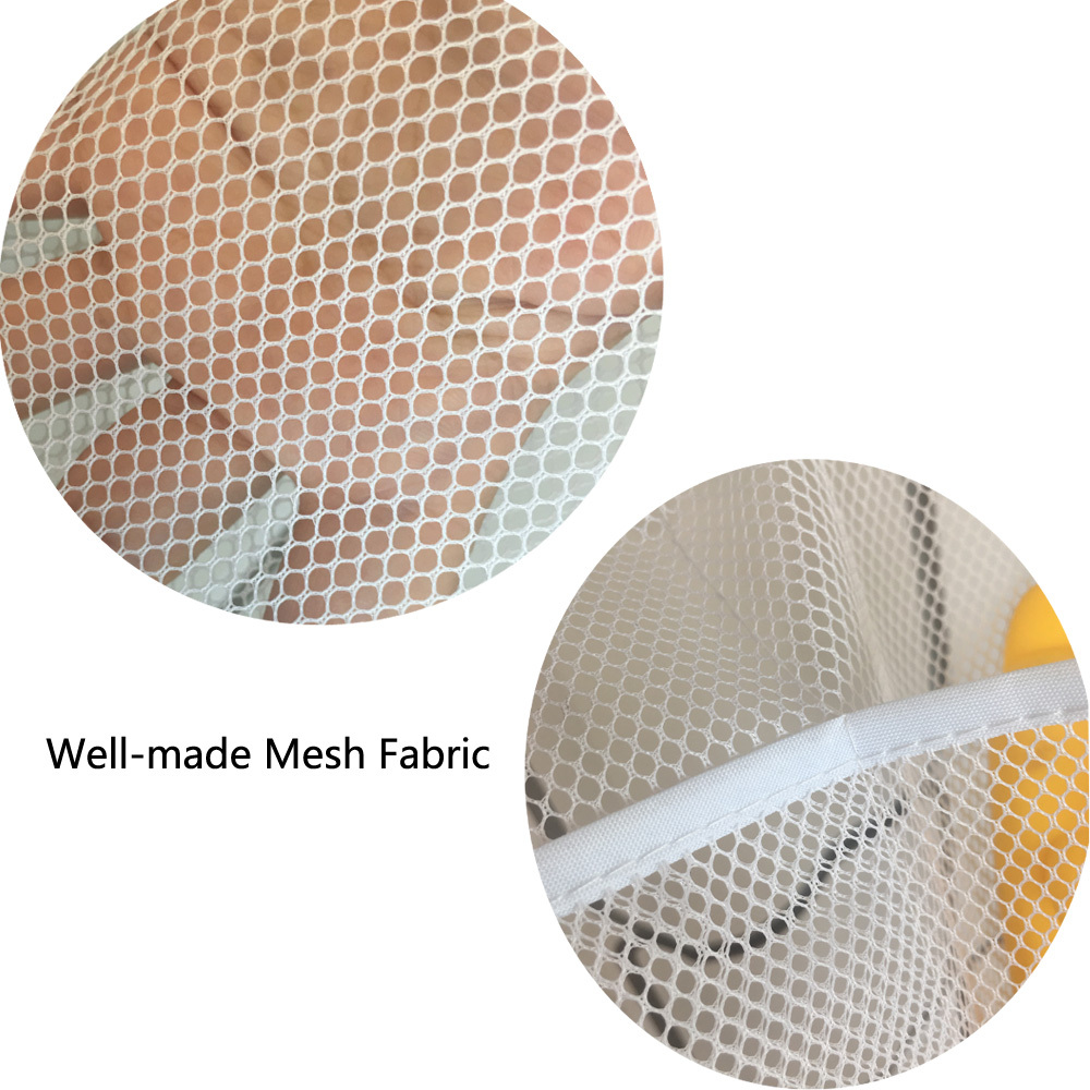 Hanging Mesh Shower Organizer, Mesh Shower Caddy Curtains Organizer  Bathroom Toiletry Wall Door Hanger Organizer Kids Bath Toy Organizer with 6