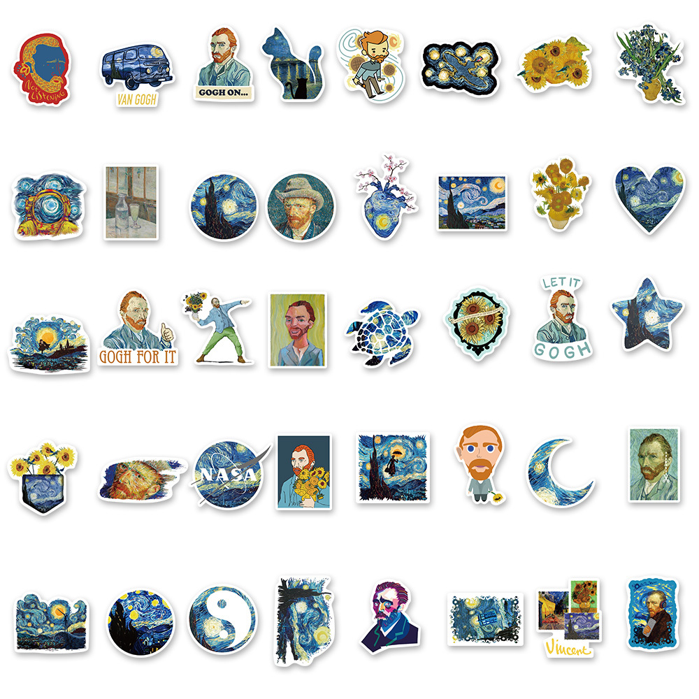 Van Gogh Stickers - Pack of 45