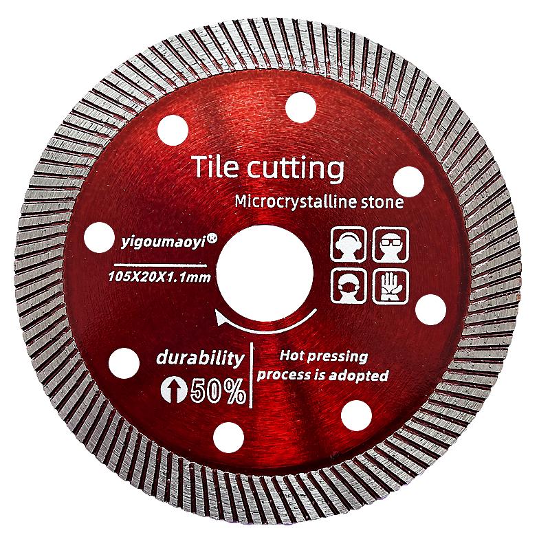 105mm Super Thin Porcelain Dry Cutting Diamond Turbo Angle Grinder