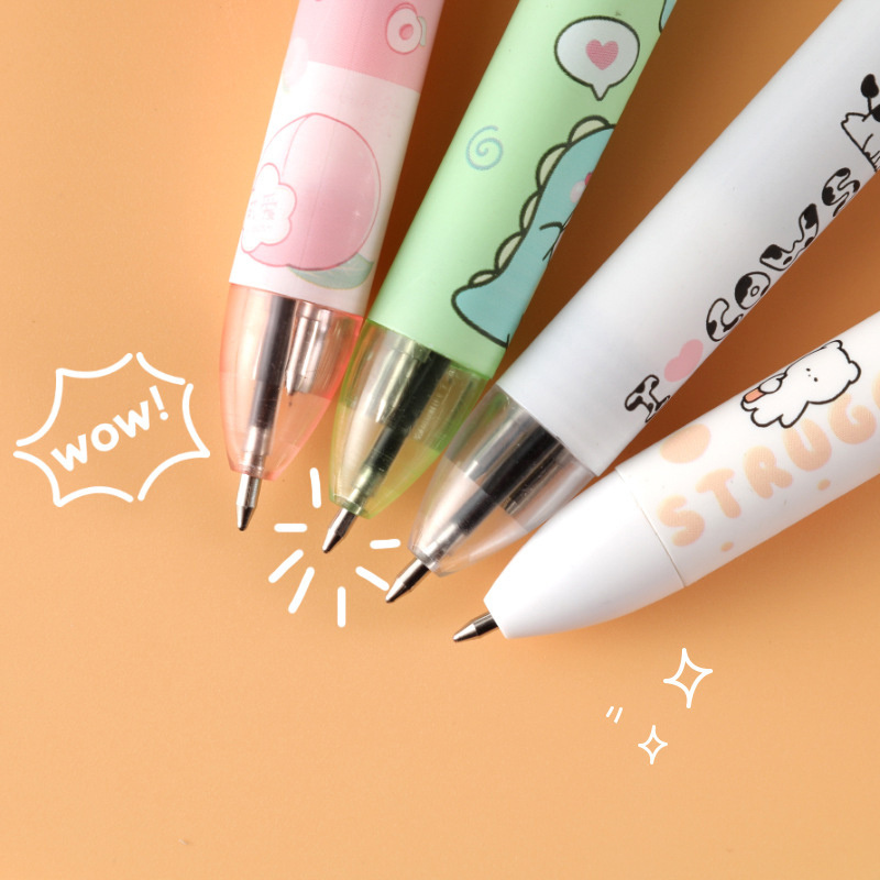 Creative And Cute Cartoon Multi color Retractable Ballpoint - Temu