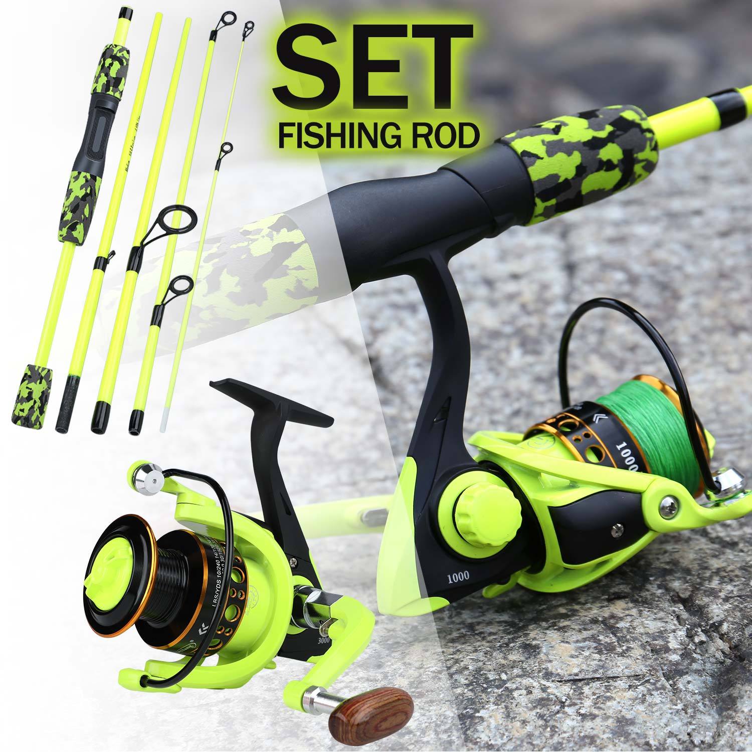 Sougayilang Travel Fishing Rod Set Lightweight Portable - Temu Canada