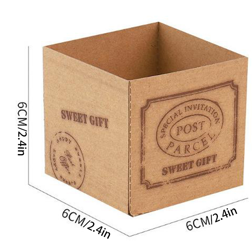 Cake Cups Square Kraft Paper Trays Bakery Packaging Muffin Temu