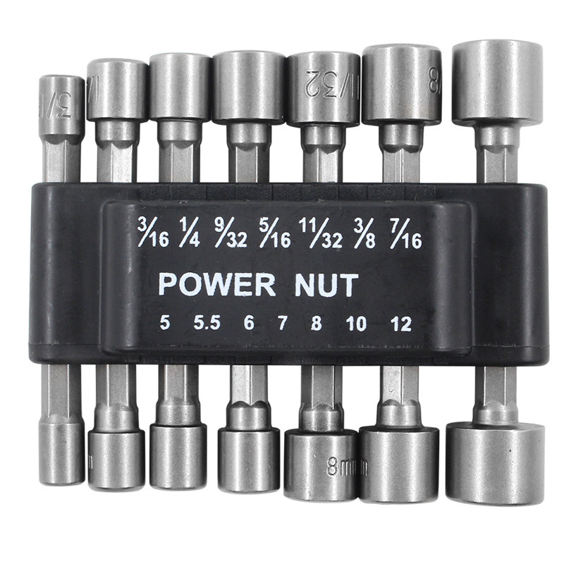 14pcs Power Nut Driver Bit Set He Shank Socket Adapter - Industrial ...