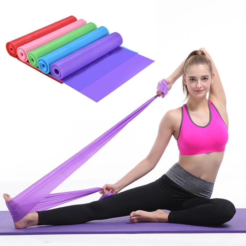 5Pcs Yoga Equipment Set Kit Yoga Pilates Ring Cotton Strap Resistance Loop  Band Figure Resistance Band Exercise Stretching Strap