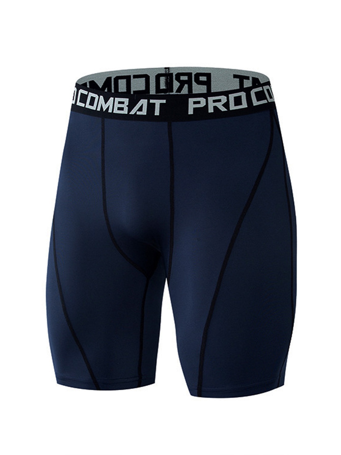 Men's 9 Compression Shorts - Navy Blue, CompressionZ