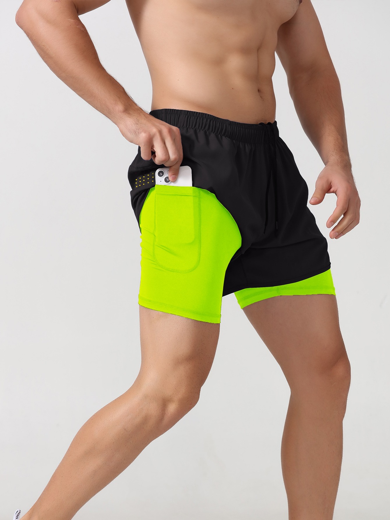 Men\'s 1 Running Shorts Quick Workout Dry Temu Shorts - Gym Athletic